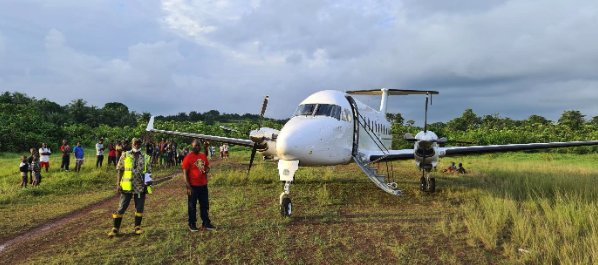 Harper (GLCP), Liberia – 1000 meters, gravel – Medical flight on behalf of the United Nations.